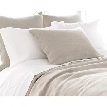 Stone Washed Linen White Bedding