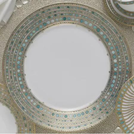 Syracuse Turquoise Round Cake Plate 12.5" (Special Order)