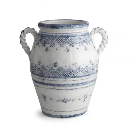Burano Two-handled Urn 8" D x 13.5" H