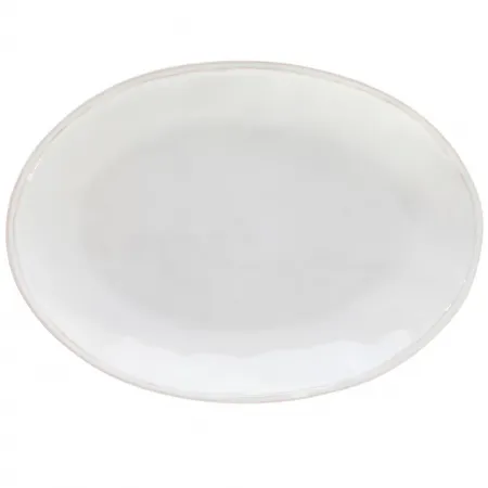 Fontana White Oval Platter 15.75'' X 11.5 H1.5''