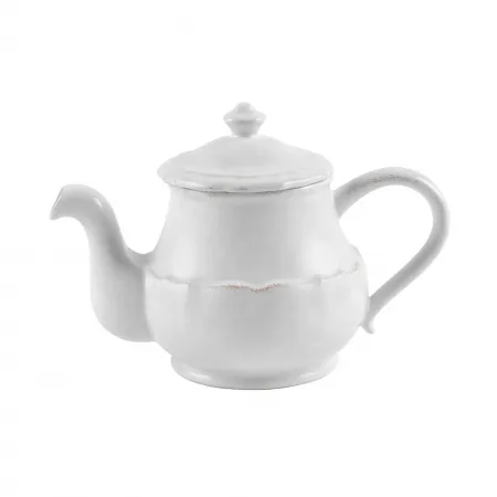 Impressions White Tea Pot 11'' X 6.25'' H7'' | 44 Oz.