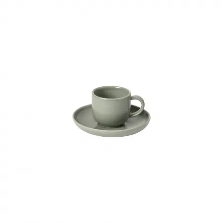 Pacifica Artichoke Green Coffee Cup & Saucer 3.25'' X 2.25'' H2.25'' | 2 Oz. | D4.75''