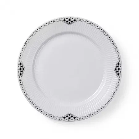 Black Lace Dinner Plate 10.75"