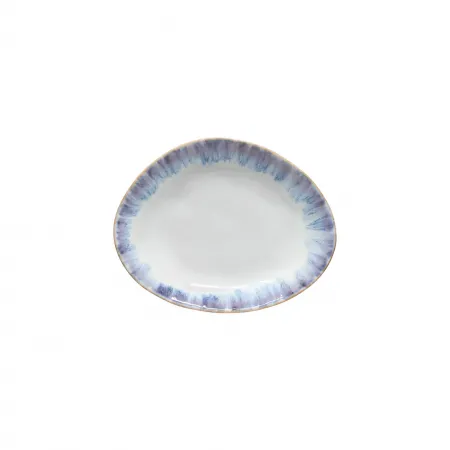 Brisa Ria Blue Oval Plate 8'' X 6.25'' H1''