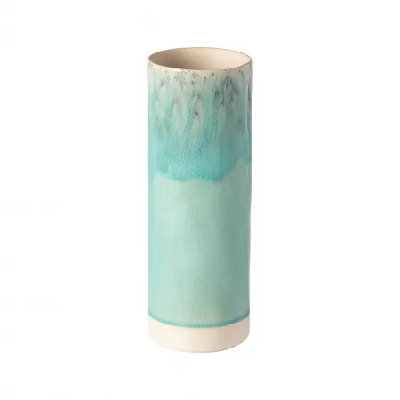 Madeira Blue Cylinder Vase D3.5'' H9.75'' | 36 Oz.