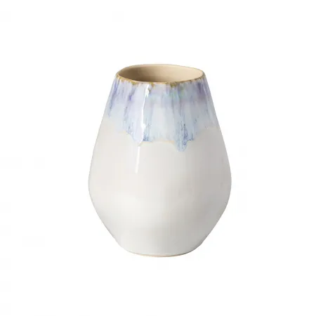 Brisa Ria Blue Oval Vase D6.25'' H7.75'' | 74 Oz.