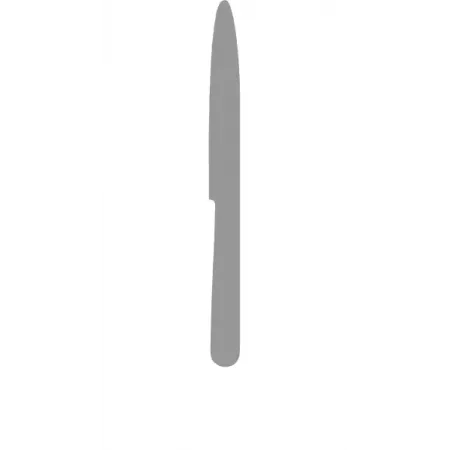 Ebony Black Handle/Steel Matte Dinner Knife 9.6 in (24.3 cm)