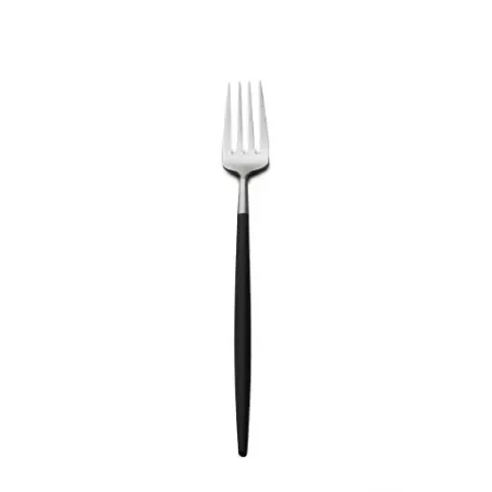 Goa Black Handle/Steel Matte Dessert Fork 7.4 in (18.7 cm)
