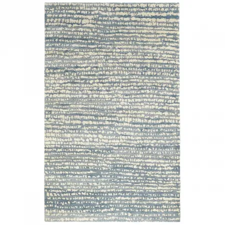 Shepherd Pewter Blue by Marie Flanigan Hand Knotted Wool Rugs