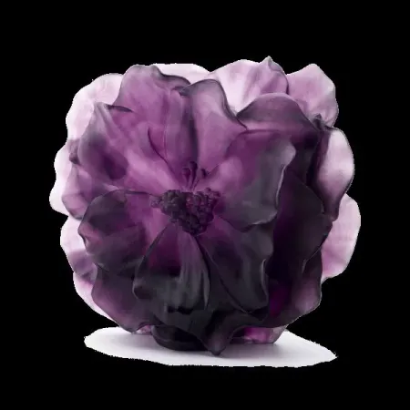 Violet Camellia Large Violet Vase (Special Order)
