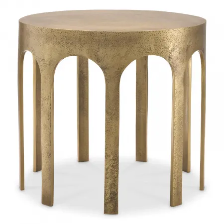 Gardini Vintage Brass Side Table