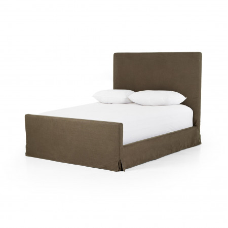 Daphne Slipcover Bed Coffee King