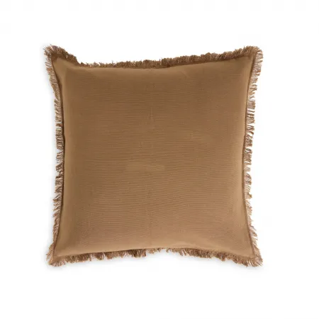 Handwoven Eyelash Pillow Cover Khaki 22" x 22"