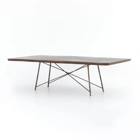 Rocky Dining Table Bronzed Iron