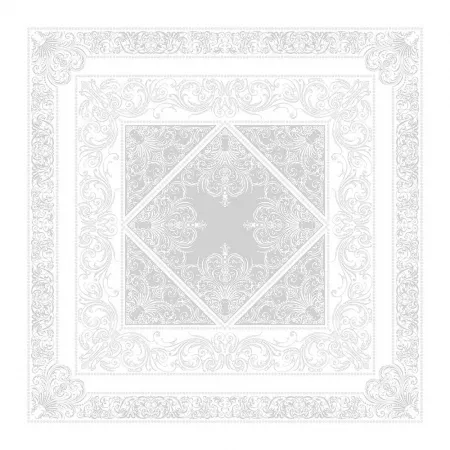 Alexandrine Snow Organic Cotton Tablecloth 69" x 120"