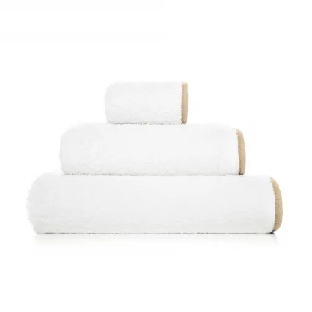 Portobello White/Linen Bath Towels