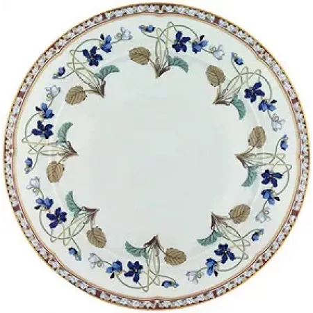 Imperatrice Eugenie Blue/Gold Rimless Soup Plate 19 Cm 32 Cl