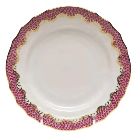 Fish Scale Pink Bread And Butter Plate 6 in D