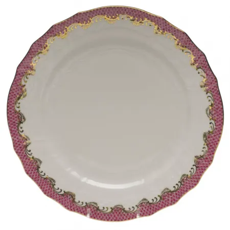 Fish Scale Pink Service Plate 11 in D