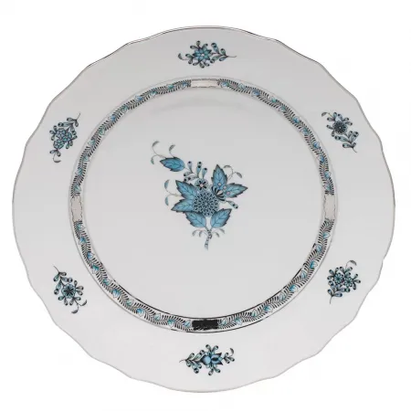 Chinese Bouquet Turquoise/Platinum Dinnerware