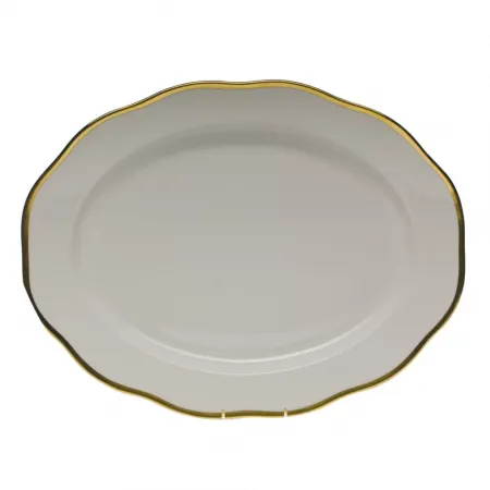 Gwendolyn Gold Turkey Platter 18.5 in L X 14 in W