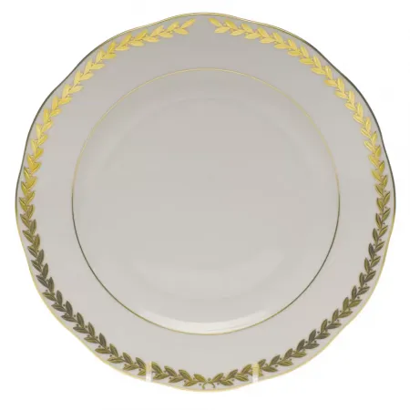 Golden Laurel Gold Dessert Plate 9 in D