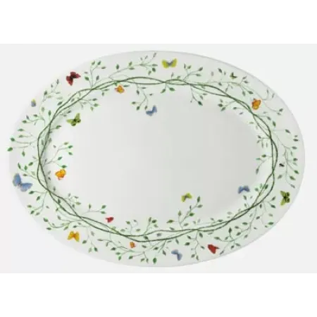 Wing Song/Histoire Naturelle Oval Dish/Platter 16.1417 x 11.811 in.