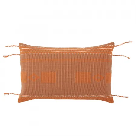 Vibe by Jaipur Living Bhodi Mauve/ Terracotta Tribal Poly Fill Lumbar Pillow 13X21
