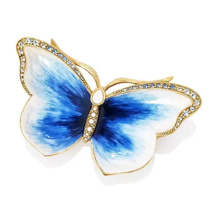 Juliet Butterfly Trinket Tray Blue