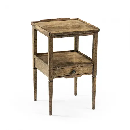 Casual Accents Medium Driftwood Square End Table