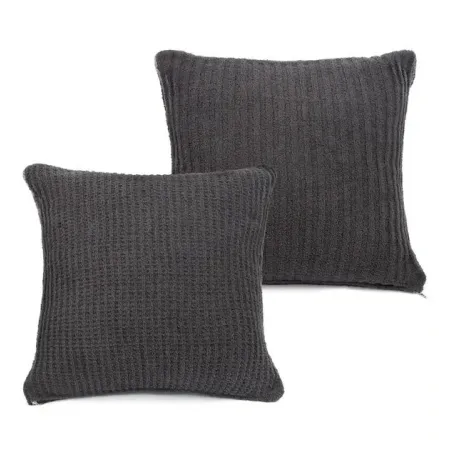 Waffle Weave Pillow with Insert Slate 20" x 20"
