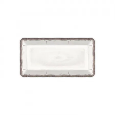Rustica Antique White Melamine 10" X 5" Biscuit Tray