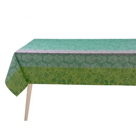 Cottage Green Coated Tablecloth 59" x 102"