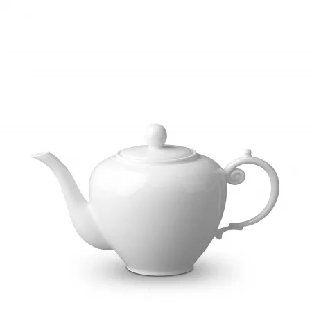 Aegean White/Perlee White/Perlee Bleu Teapot 10.5 x 5.5" - 27 x 14cm / 45oz - 1.3L