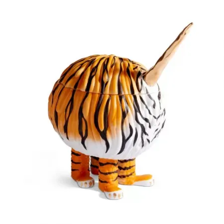 L'Objet + Haas Second Skin Vessel Gold Horn Tiger Limited Edition of 15 8 x 6 x 10" - 20 x 15 x 25cm (Special Order)