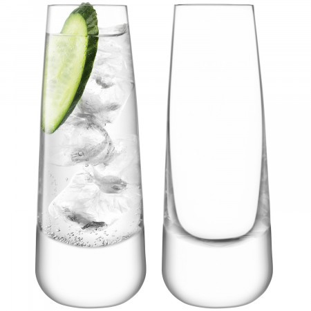 Bar Culture Long Drink Glass 10 oz Clear, Set of 2