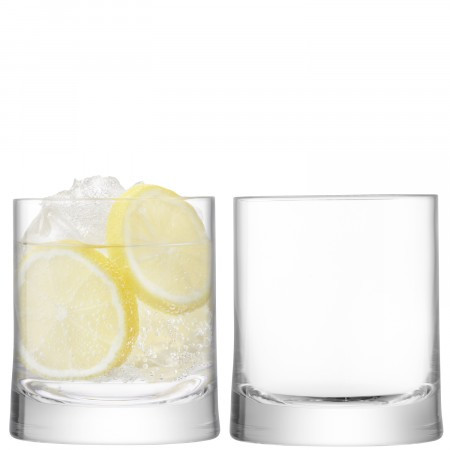 Gin Double Old Fashioned Tumbler 10 oz Clear, Set of 2