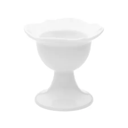 Waves Relief White Egg Cup