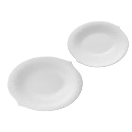 Waves Relief White Serving Dish Set