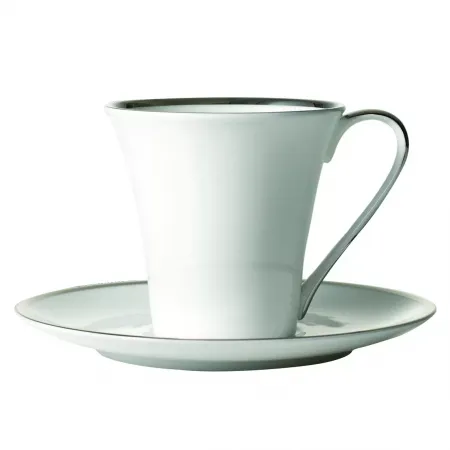 Comet Platinum Tea Cup & Saucer 6 in