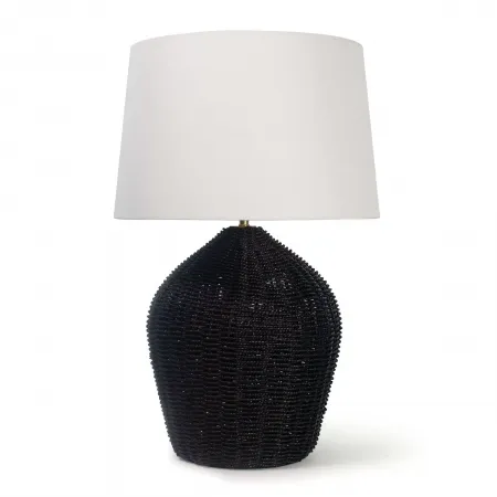Coastal Living Georgian Table Lamp, Black