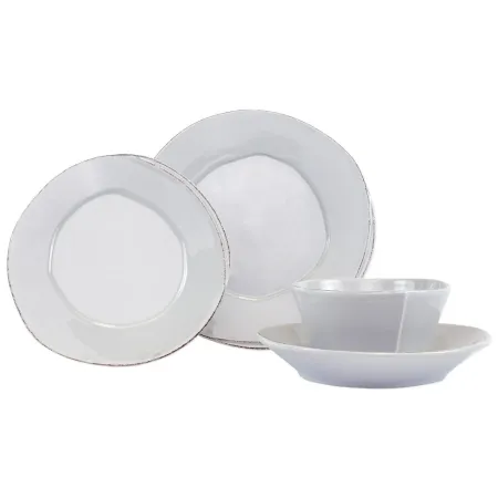 Lastra Light Gray Four-Piece Place Setting 6"-10.5"D