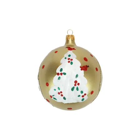 Tree with Red Birds Ornament 4"D
