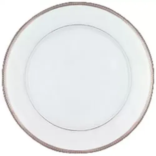 Symphonie Large Dinner Plate White/Platinum 28 Cm