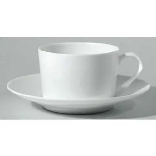 Engraved Classic Ceramic Espresso Cup with Saucer Noir