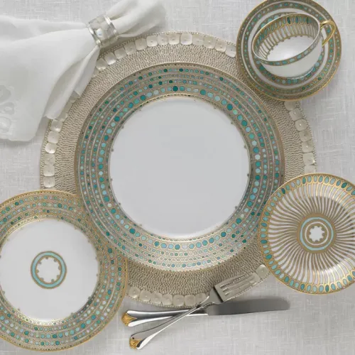 Haviland & Parlon Syracuse Turquoise Dinnerware | Gracious Style