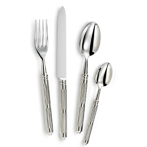 Cake fork Contour silverplated