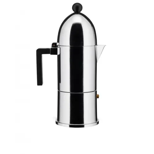 Alessi Espresso Maker 9090 by Richard Sapper, 6 Espresso Cups