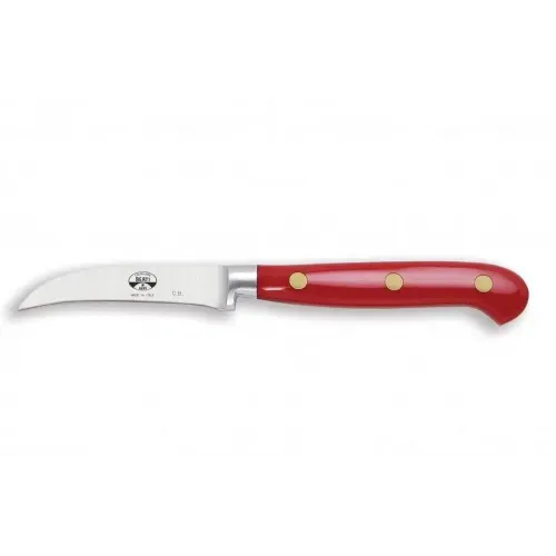 Berti Red Lucite Curved Paring Knife
