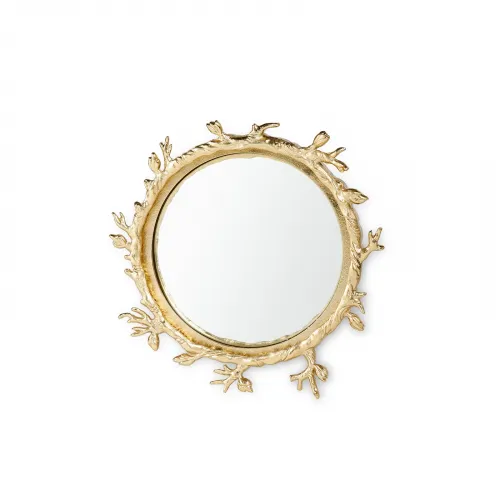 Dorian Mirror Small Antique Brass